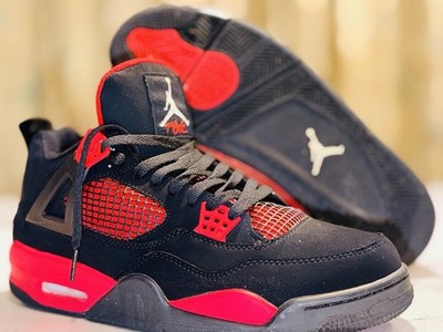Size 11 - Nike Air Jordan 4 Retro 136013-063 Red Thunder | eBay