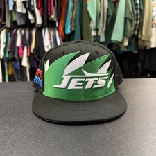 New York Jets Hat Cap Fitted Mens 7 5/8 Shark...