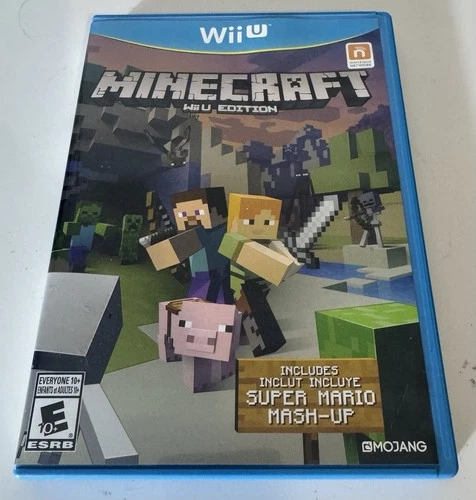 Minecraft Wii U Edition Nintendo Video Game Super Mario Mash-Up Complete Japan