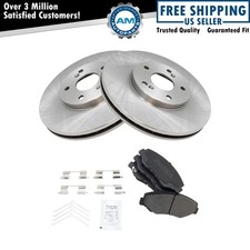 Front Semi Metallic Disc Brake Pad & 2 Rotor Kit for 03-08 Honda Pilot