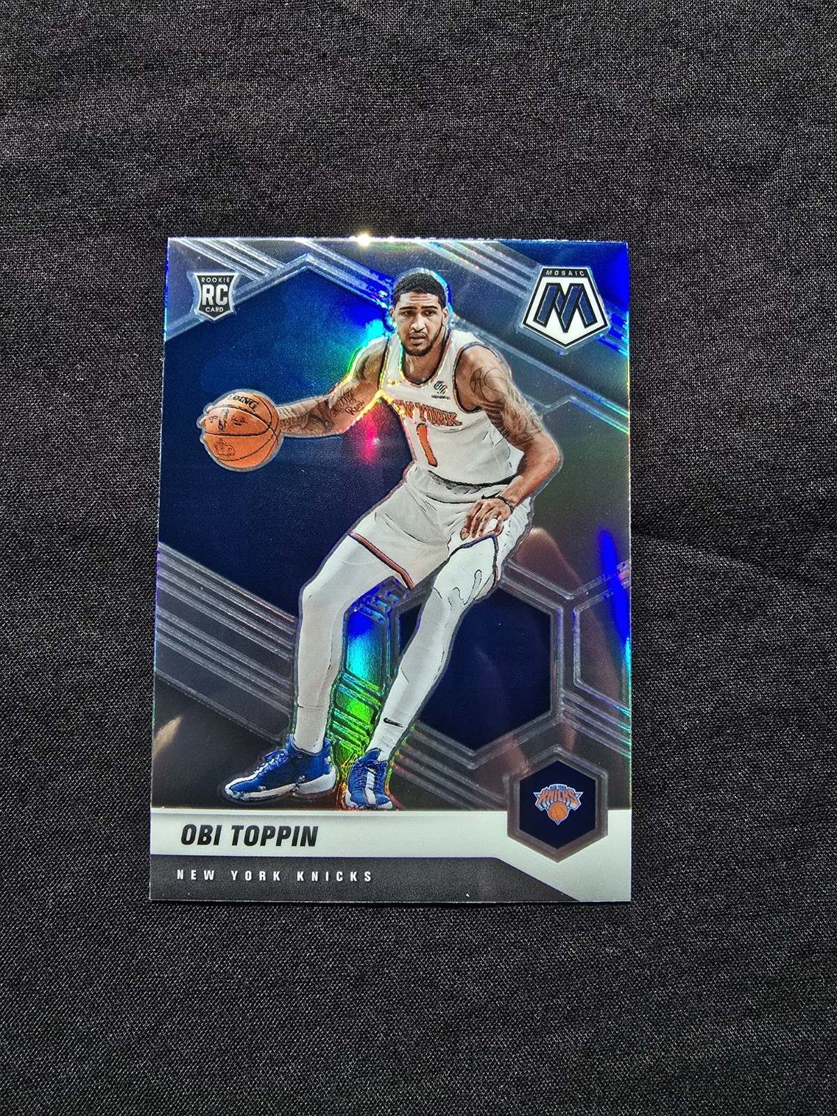 2020-21 Panini Mosaic - Rookie Obi Toppin #220 Silver Prizm (RC)