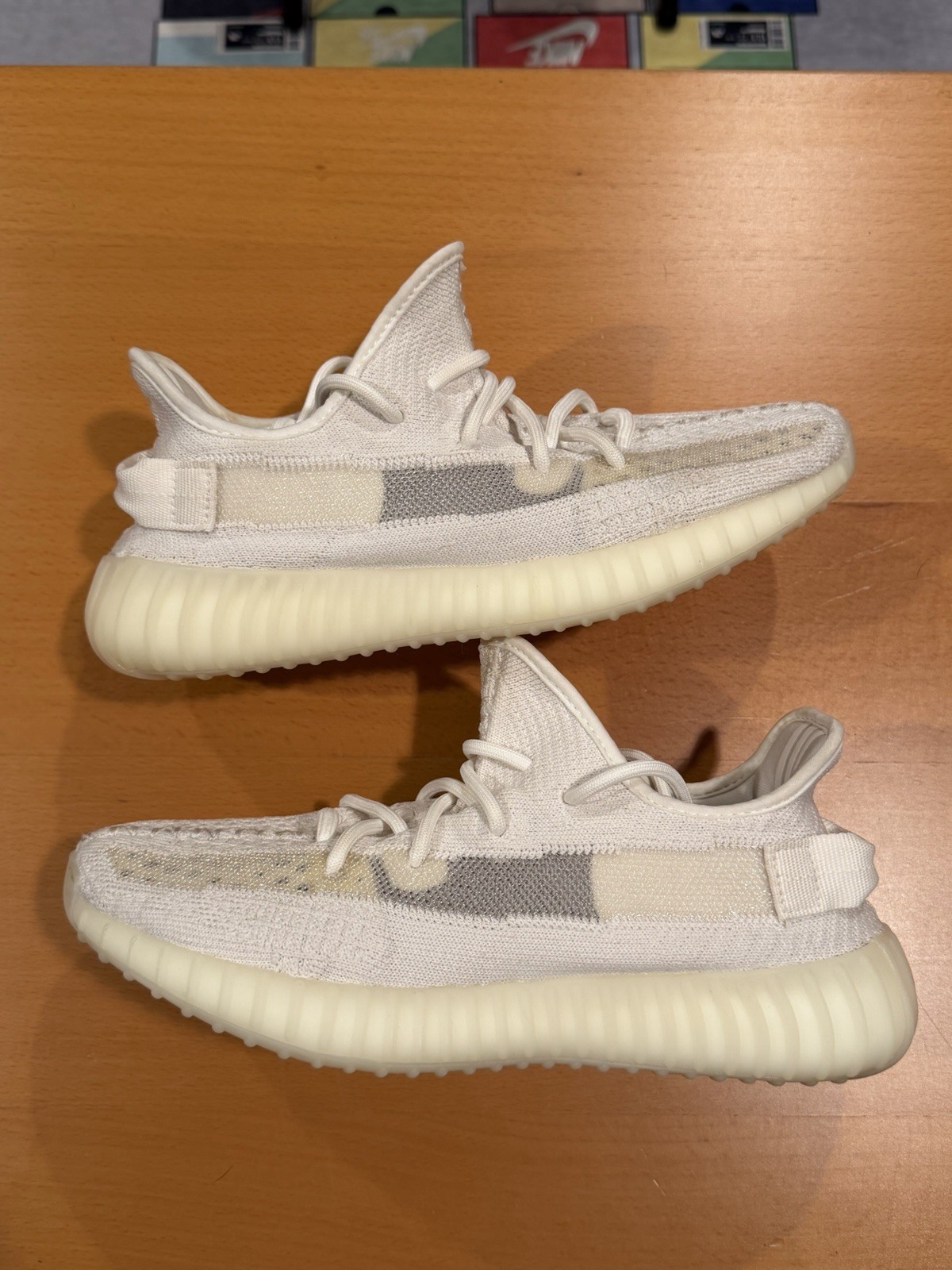 Size 7.5 - Men’s adidas Yeezy Boost 350 V2 Bone White Sneaker Shoes HQ6316