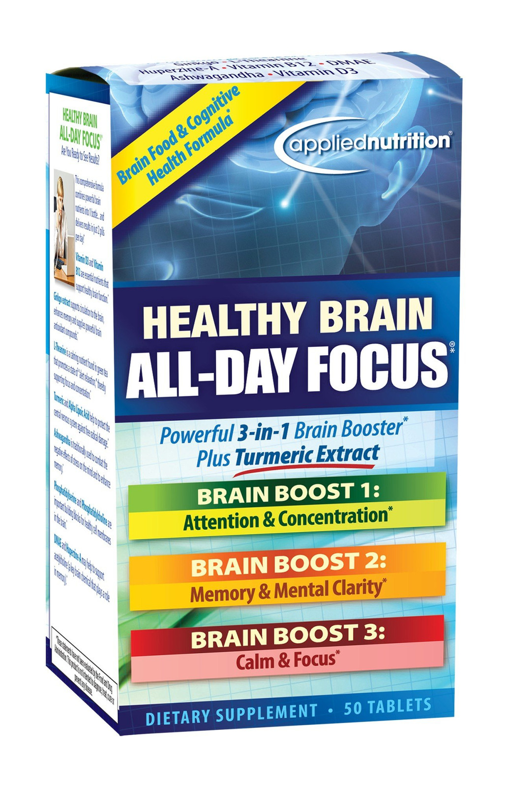 Applied Nutrition Healthy Brain All-Day Focus 50 таблеток
