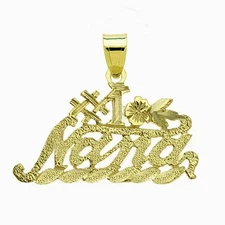 New 14k Gold # 1 Nana Pendant