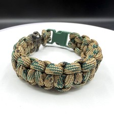 Camo Paracord Survival Bracelet Braided Outdoor Hiking Camping Accessory Gift