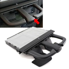 Car Front Fold Dashboard Water Cup Holder FIT VW JETTA BORA GOLF R32 Black