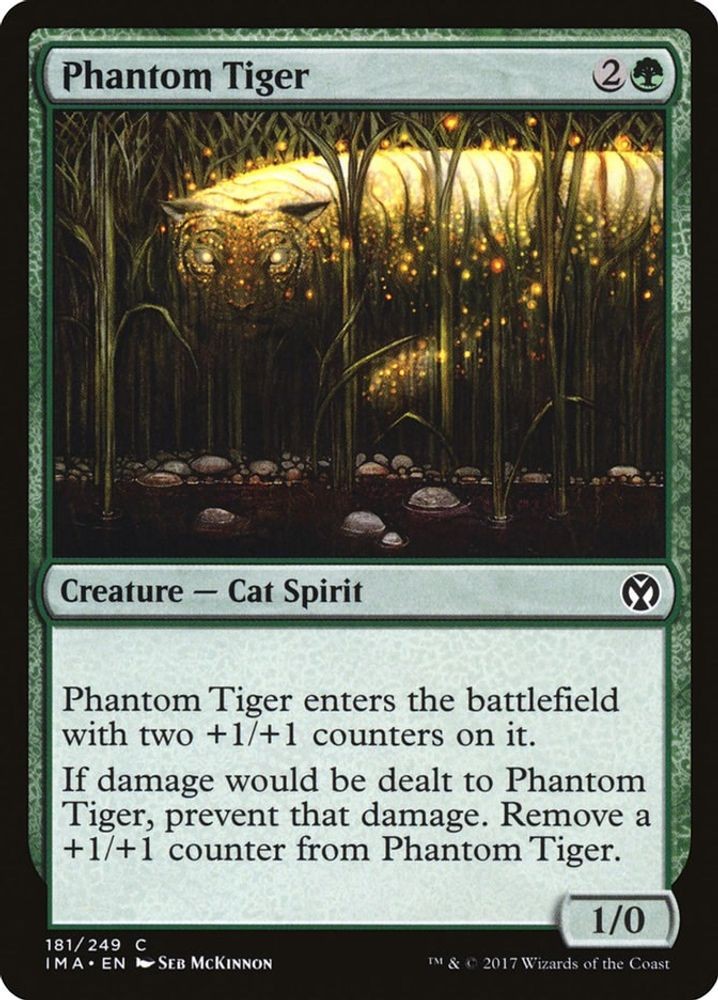 2017 Magic: The Gathering Iconic Masters Phantom Tiger (#181, C, Lightly Played)