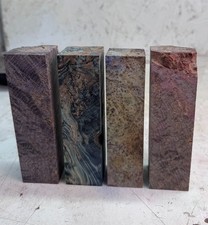 Stabilized Black Ash Burl Turning Blanks LOT OF 4 SBAB 1235