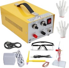 Portable Jewelry Spot Welder Machine Pulse Sparkle Spot Welding Tool Kit Foot-ob