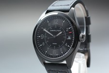 [Near MINT] Hamilton Khaki Field H684010 Black Dial Date Quartz Men's Watch