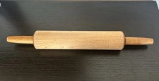 Vintage Farmhouse Solid Wood Rolling Pin Cottagecore 16  Middle Spins Separate