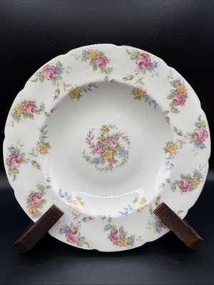 Vintage Chintz Floral Salad Plates 8 1/2  Belford Puls Czechoslovakia