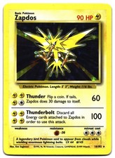 Zapdos 16/102 Holo Rare Base Set Unlimited Pokemon on eBay