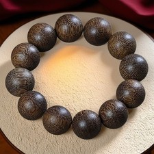 20mm 12 China Natural Wood Buddhist Prayer Beads Men Woman Lucky Bracelet Gift