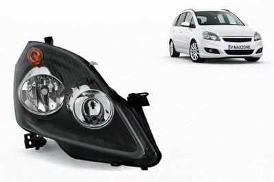Right Headlight for Opel Zafira B 2005 2006 2007 VP264P Black LHD