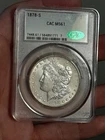 1878- S $1 Morgan Silver Dollar CAC MS61