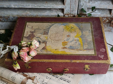 ANCIENNE BOITE VIDE DE PEINTURE COFFRET JOUETS BOURGEOIS