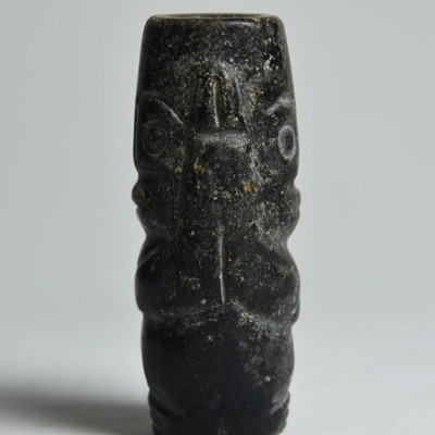 Pattern Random Hongshan Culture Meteorite Magnetic Dzi Bead Collectible Amulet