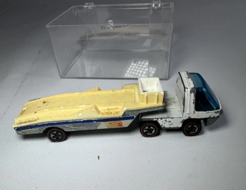 Redline Hot Wheels Car Hauler Truck 1969 Cab & 1970 Trailer Hong Kong