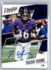 2018 Panini Prestige #149 Tavon Young Veteran Signatures