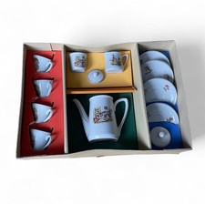 Vintage Children s Porcelain Tea Set Complete w/ Original Box 1960s 1970s Retro