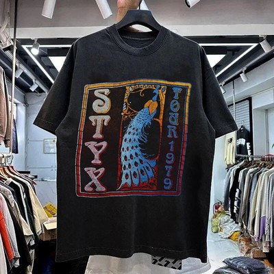 Vintage 1979 Styx Tour Shirt Retro Style Black Unisex Shirt S-5XL KH16144