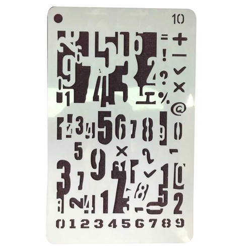 12 Pcs Small Letter Stencils for Crafts Reusable Alphabet Digital Template - Picture 11 of 11