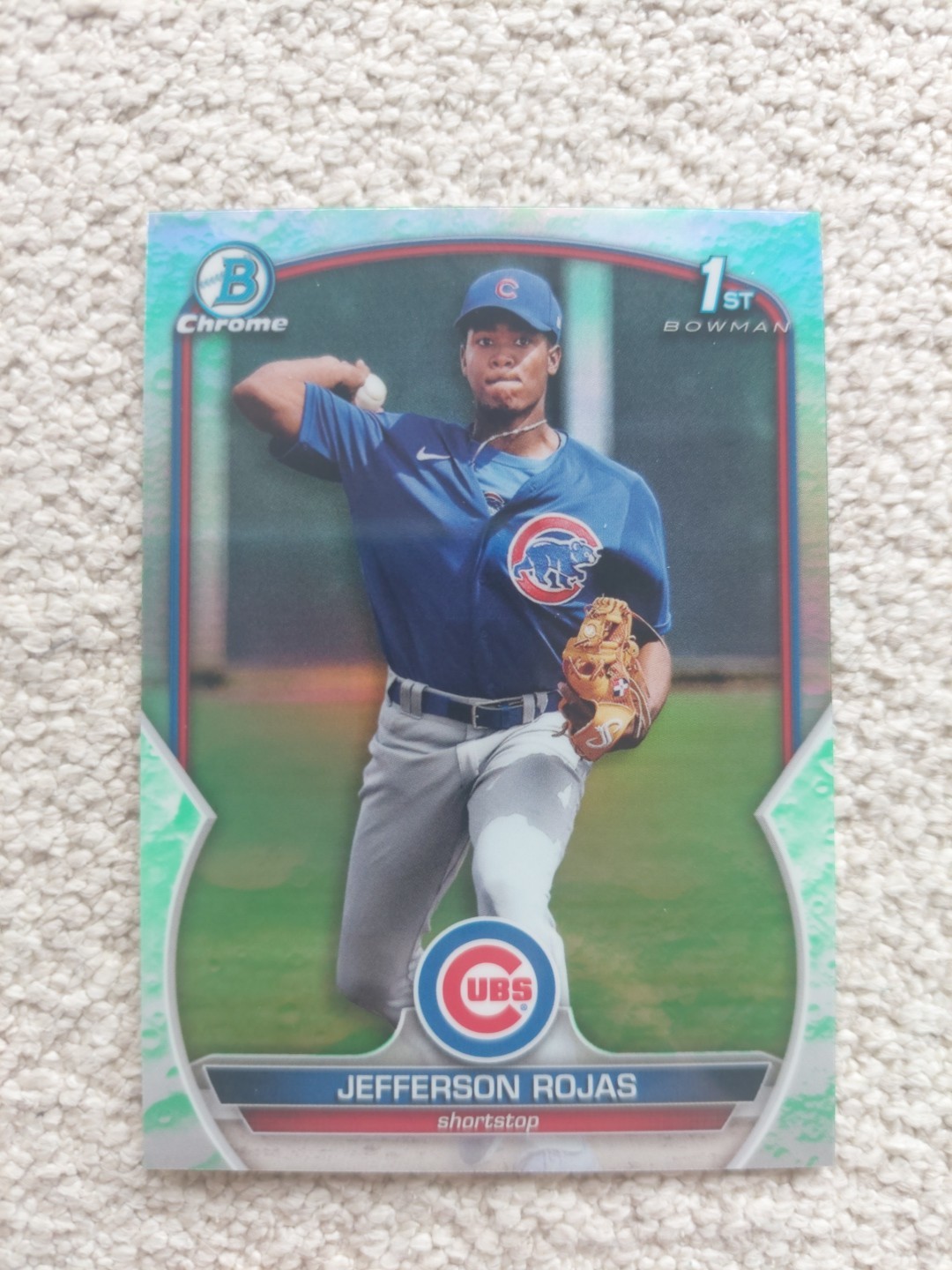 2023 Bowman - Chrome Prospects Jefferson Rojas #BCP-70 Lunar Glow Refractor (RC)