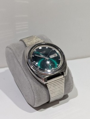 RARE Malachite GREEN Dial Men SEIKO AUTOMATIC DX 17 Jewels 6106