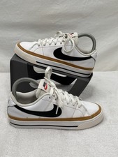 Nike Court Legacy Women's Size 6 White Desert Ochre Leather Sneaker Shoes