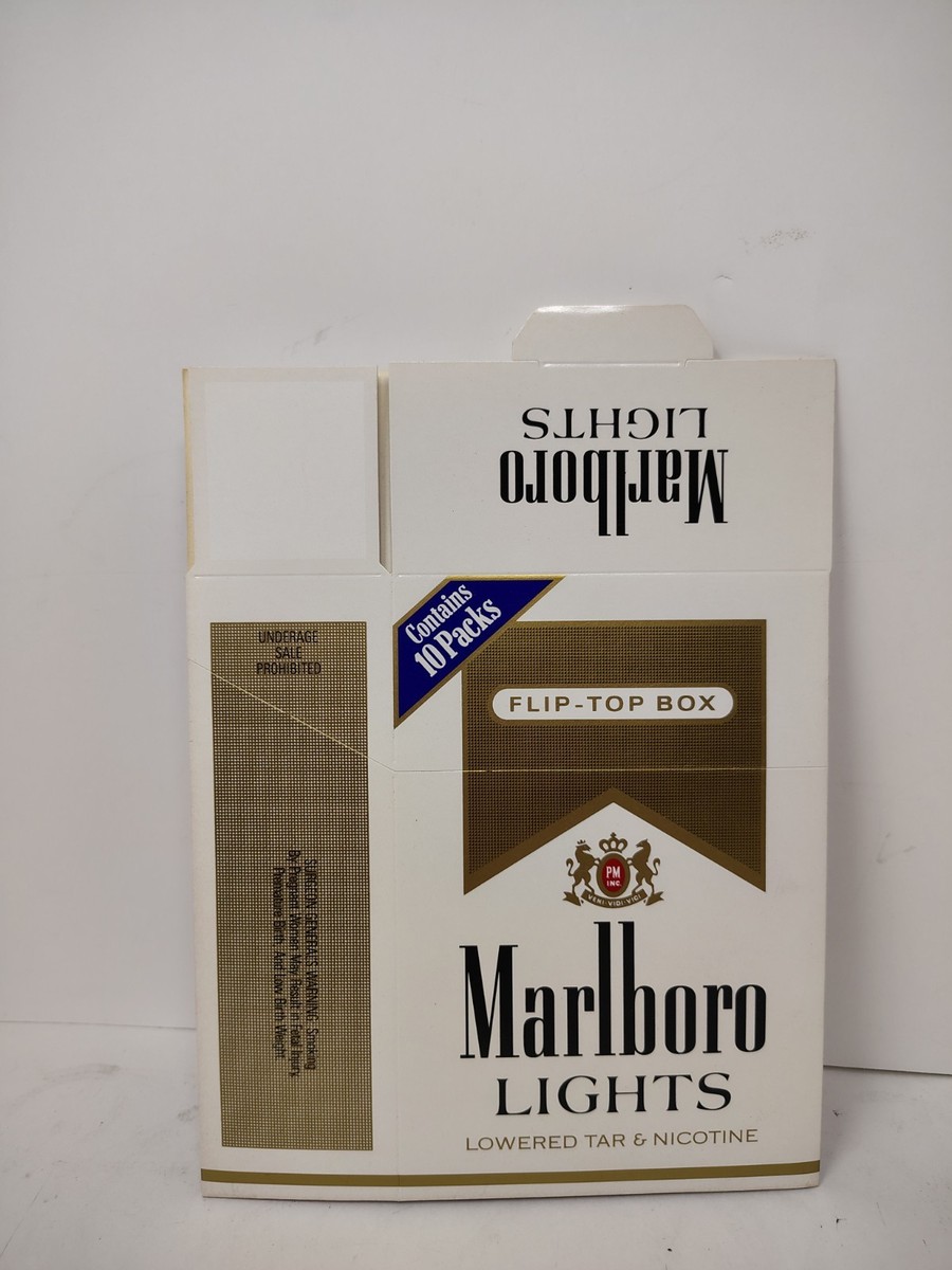Marlboro cigarettes Flip top Box Empty Large Merry Christmas Marlboro  Country