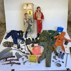 Vtg Hasbro GI Joe Man of Action in Original Box 1964 w/Accessory & Clothes Lot