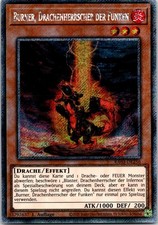 Burner, Drachenherrscher der Funken Platinum Secret Rare RA03-256 NM Yugioh