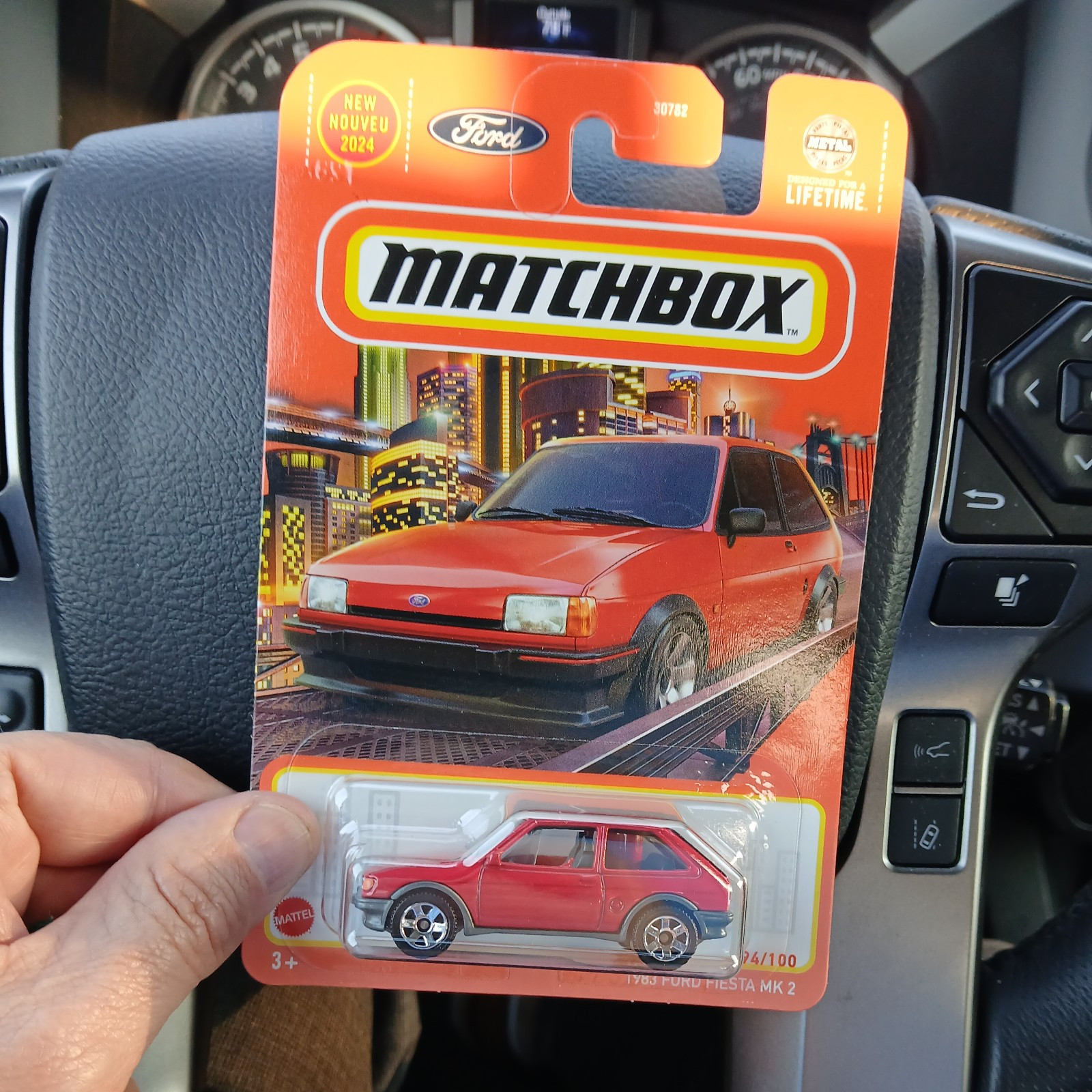 Matchbox Red 1983 Ford Fiesta Mk2 - XR2 - Mark 2 . 1/64 Limited 94/100 in Series