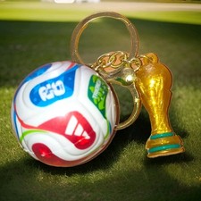 FIFA World Cup 2026 Keychain Set Soccer Ball Trophy Charm Collectible Gift New