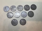 11 coins total 1920P to 1933S Liberty Walking Half Dollars Cirulated 90% Silver
