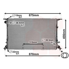 Van Wezel Motorkühler für Audi A4 A5 A6 A7 Q5