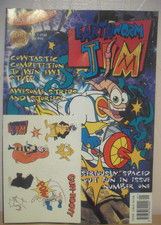 NEW EARTHWORM JIM 1ST EDITION COMIC~OCTOBER 1996~ FREE STICKERS~NUMBER 1~DEVERE