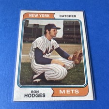 Topps 1974 Ron Hodges Rookie #448 New York Mets Base Set MLB Baseball Card