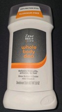 Dove Men  Care Whole Body Deodorant Stick - Shea Butter  Cedar, Dye Free, 3 oz