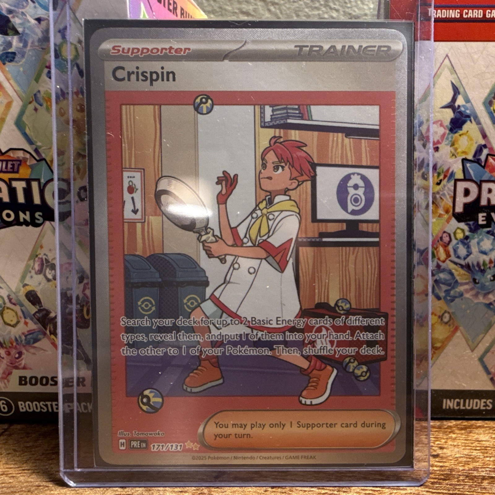 Pokemon TCG Crispin 171/131 SV Prismatic Evolutions Holo Full Art ENG 2025
