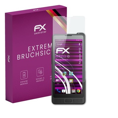 atFoliX Glasfolie für Sonim XP10 Displayfolie 9H Schutzpanzer Displayschutzfolie