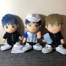 The Prince of Tennis Plush Toy Lot of 3 Echizen Ryoma Tezuka Kunimitsu Tagged