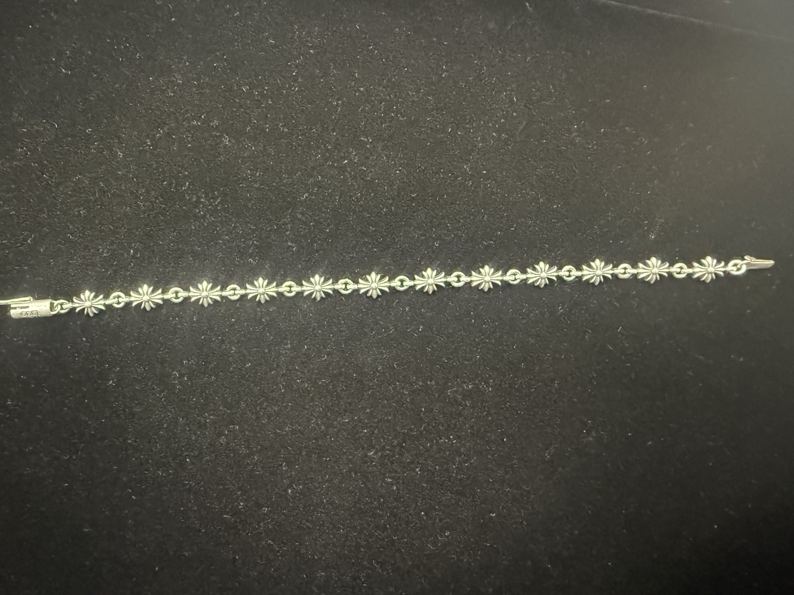 Chrome Hearts Tiny E Bracelet Sterling Silver Min… - image 1