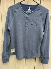 Rabbit Equator Coffees Run Club Dark Gray Thermal Long Sleeve Top Womens Size S