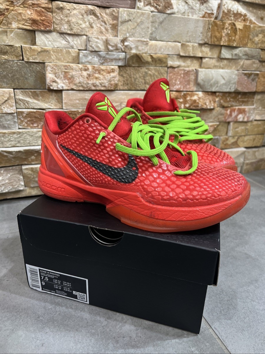 Nike Kobe VI Protro Box Label - Bright Crimson & Black NEW Nike Kobe 6 VI Protro Reverse Grinch Bright Crimson Red  main image 3