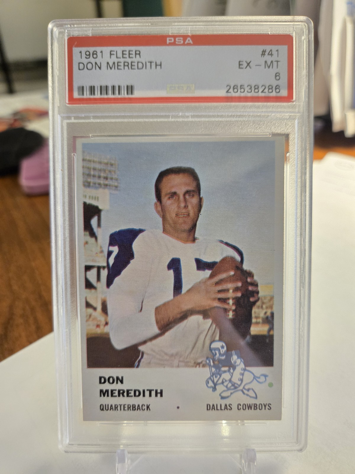 Don Meredith - 1961 Fleer #41 - PSA 6