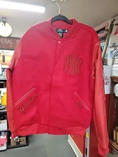 Pro Standard New York Yankees Triple Red Varsity Jacket  Lny634691-3rd Size XL