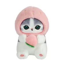 Strawberry LARGE 21 CM Mofusand Plush Stuffed Animals PINK Sweet Fruit Toy Purse