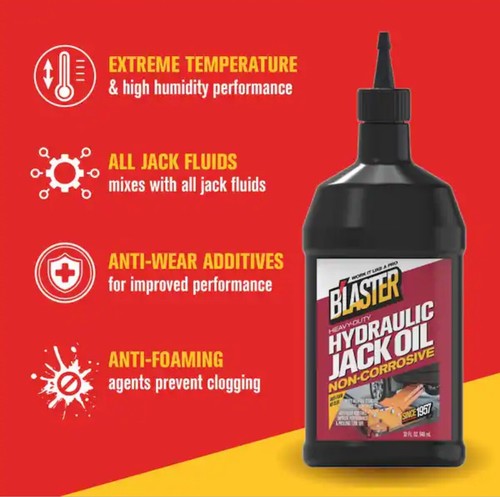 Blaster Hydraulic Jack Oil, Non Corrosive, Anti Foaming, Extreme Temperature - Picture 4 of 6